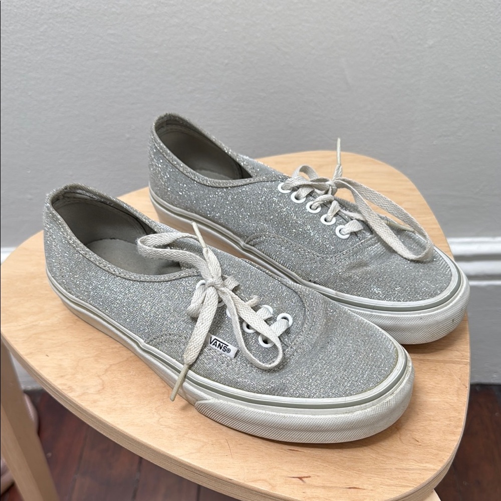 Vans Silver Sneakers Canvas Low-Top